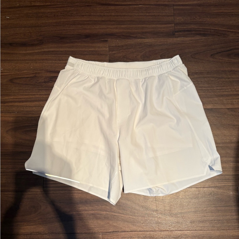 Lululemon Surge Lined Running Shorts White, Size L